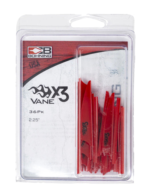 Bohning Archery X3 Vane 2.25" - 36 Pack